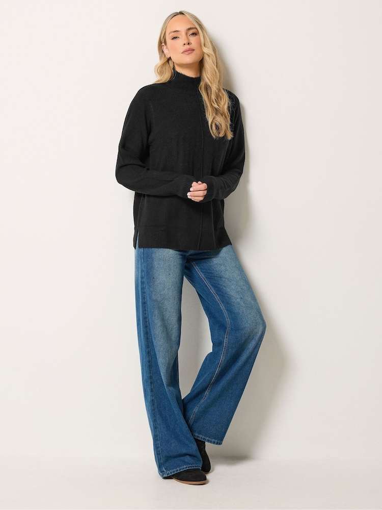 Long Tall Sally Black Turtle Neck Knitted Jumper - Image 2 of 6 Long Tall Sally Black Turtle Neck Knitted Jumper - Image 2 of 6