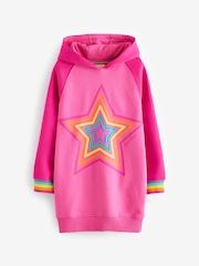 Rosa - Little Bird by Jools Oliver Star Hooded 100% Cotton Sweat Dress - Imagen 1 de 7