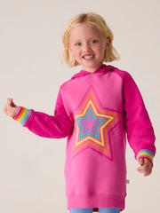 Rosa - Little Bird by Jools Oliver Star Hooded 100% Cotton Sweat Dress - Imagen 6 de 7