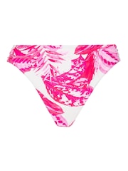 Figleaves Pink Floral Fiji Ruched Side Bikini Briefs - Image 4 of 4
