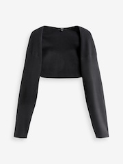 Black Shrug And Boobtube Co-ord Cardigan - Image 6 of 8