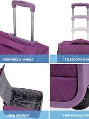 Flight Knight 55x40x20cm Ryanair Priority Soft Case Cabin Carry On Suitcase Hand Mono Canvas Luggage - Image 4 of 7