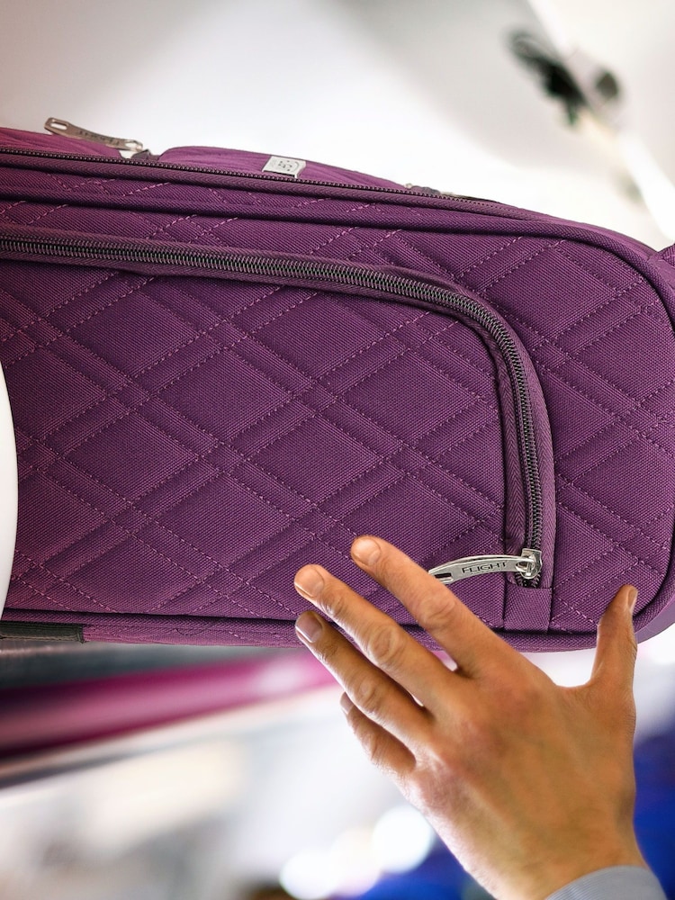 Flight Knight 55x40x20cm Ryanair Priority Soft Case Cabin Carry On Suitcase Hand Mono Canvas Luggage - Image 7 of 7
