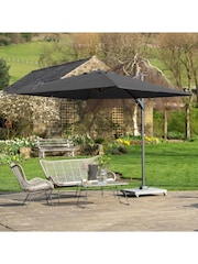 Pacific Grey Taupe Garden Voyager T2 2.7m Square Anthracite Parasol - Image 1 of 9