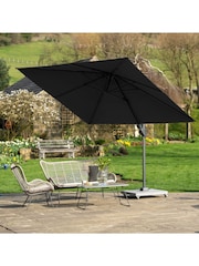 Pacific Grey Taupe Garden Voyager T2 2.7m Square Anthracite Parasol - Image 2 of 9