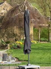 Pacific Grey Taupe Garden Voyager T2 2.7m Square Anthracite Parasol - Image 3 of 9