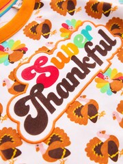 Little Bird by Jools Oliver Brown/Orange Long Sleeve Colourful T-Shirt - Image 3 of 7