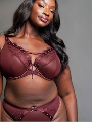 Curvy Kate Red Scantilly Laced Up Plunge Bra - Image 3 of 4