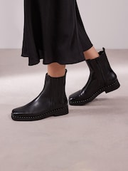 Black Forever Comfort® Square Toe Chelsea Ankle Boots - Image 4 of 8