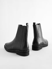 Black Forever Comfort® Square Toe Chelsea Ankle Boots - Image 7 of 8