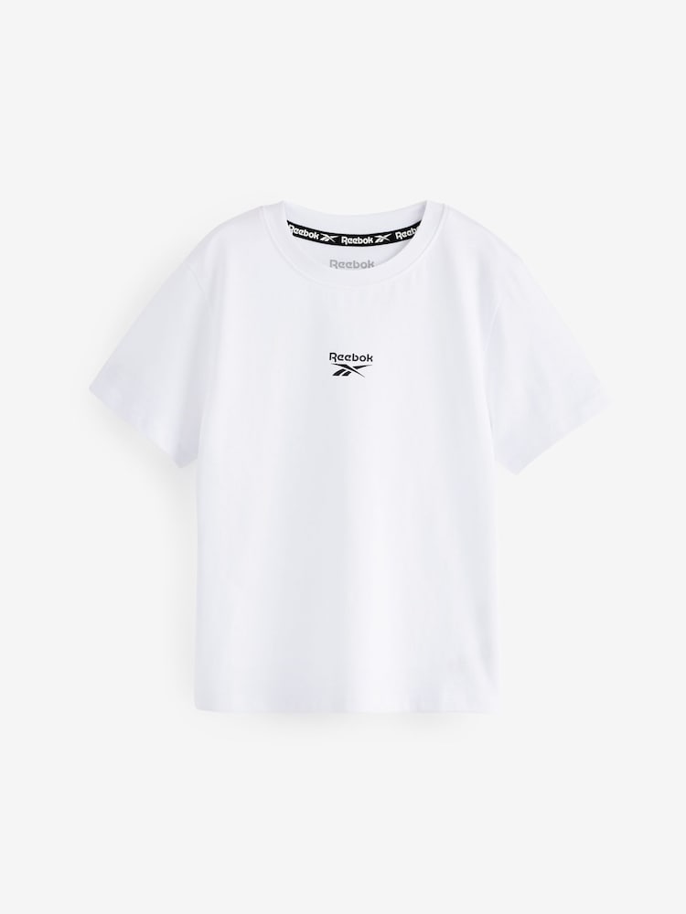 Reebok Short Sleeve Logo 100% Cotton T-Shirt - Image 1 of 3 Reebok Short Sleeve Logo 100% Cotton T-Shirt - Image 1 of 3