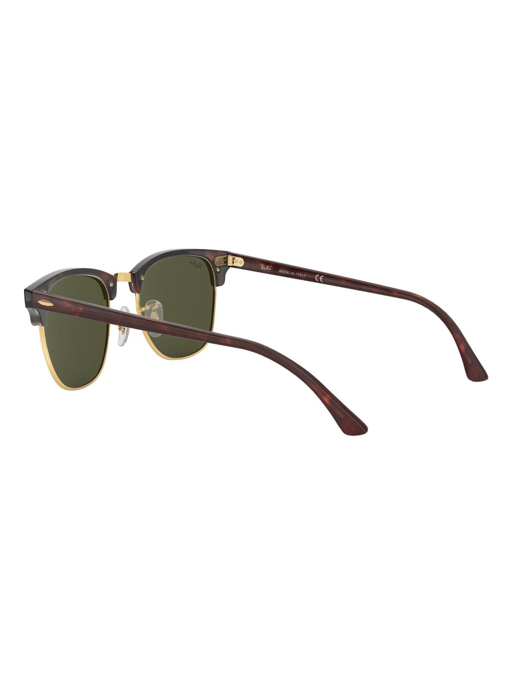 Buy Ray-Ban Tortoiseshell Brown Clubmaster Sunglasses from Next