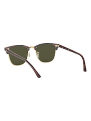 Marron écaille de tortue - Ray-Ban Lunettes de soleil Clubmaster - Image 2 de 11