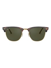 Marron écaille de tortue - Ray-Ban Lunettes de soleil Clubmaster - Image 7 de 11