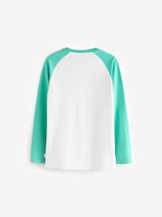Little Bird by Jools Oliver Turquoise Blue 100% Cotton Long Sleeved T-Shirt - Image 2 of 6