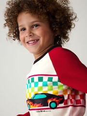 Little Bird by Jools Oliver Red 100% Cotton Long Sleeved T-Shirt - Image 4 of 8