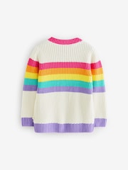 Little Bird by Jools Oliver Colourful Knitted 100% Cotton Jumper - Imagen 6 de 7