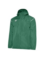 Umbro Green Junior Hooded Shower Jacket - Image 1 of 2