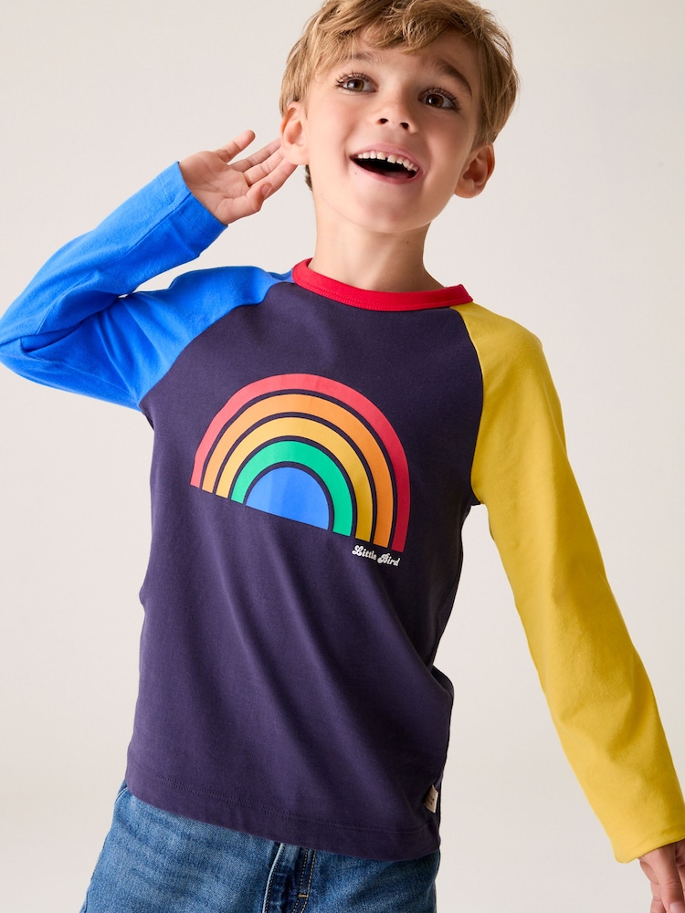 Little Bird by Jools Oliver Multi 100% Cotton Long Sleeved T-Shirt - Image 1 of 6 Little Bird by Jools Oliver Multi 100% Cotton Long Sleeved T-Shirt - Image 1 of 6