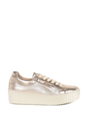 Gabor Gold Dolly Leather Trainers - Image 1 of 5