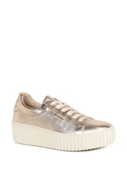 Gabor Gold Dolly Leather Trainers - Image 3 of 5