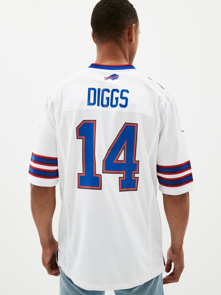 Nike White NFL Buffalo Bills Road Game Jersey - Stefon Diggs - Image 2 of 9 Nike White NFL Buffalo Bills Road Game Jersey - Stefon Diggs - Image 2 of 9