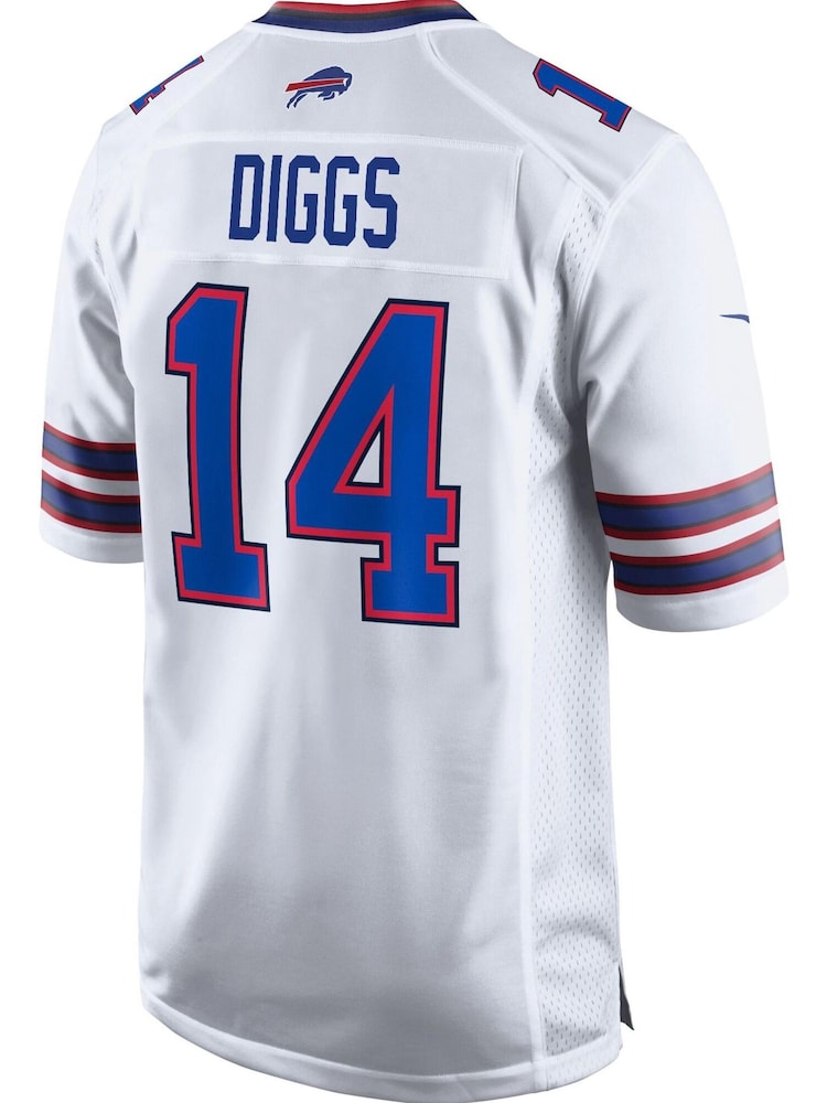Nike White NFL Buffalo Bills Road Game Jersey - Stefon Diggs - Image 9 of 9 Nike White NFL Buffalo Bills Road Game Jersey - Stefon Diggs - Image 9 of 9