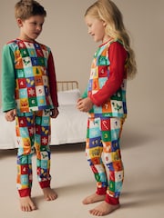 Little Bird by Jools Oliver Multi Childrens Colourful Christmas Advent Calendar Pyjamas - Image 3 of 8