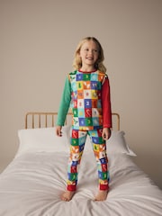 Little Bird by Jools Oliver Multi Childrens Colourful Christmas Advent Calendar Pyjamas - Image 4 of 8