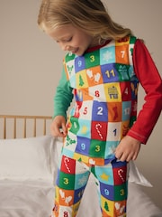 Little Bird by Jools Oliver Multi Childrens Colourful Christmas Advent Calendar Pyjamas - Image 8 of 8