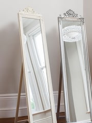 Gallery Home White Darley Cheval Mirror - Image 1 of 2