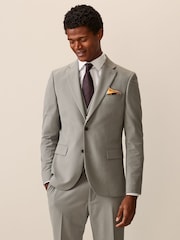 Cement Grey Skinny Fit Motionflex Stretch Suit Jacket - Image 1 of 8