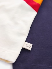 Little Bird by Jools Oliver Navy 100% Cotton Long Sleeved T-Shirt - Image 4 of 7