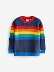 Little Bird by Jools Oliver Multi 100% Cotton Colourful Knitted Jumper - Image 1 of 7
