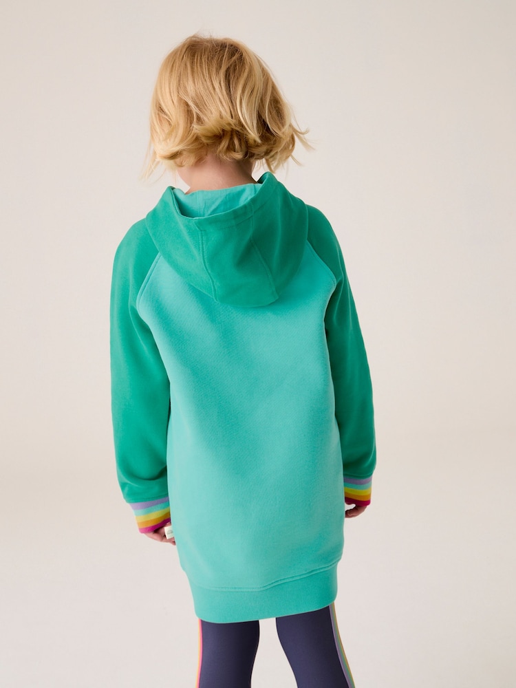 Türkisblau - Little Bird By Jools Oliver Sweatkleid mit Kapuze und Stern aus 100% Baumwolle - Bild 7 von 7 Türkisblau - Little Bird By Jools Oliver Sweatkleid mit Kapuze und Stern aus 100% Baumwolle - Bild 7 von 7