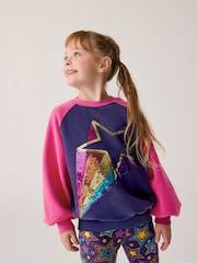 Little Bird by Jools Oliver Pink Colorful Sweatshirt and Leggings Set - Image 1 of 8