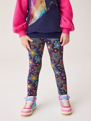 Little Bird by Jools Oliver Pink Colorful Sweatshirt and Leggings Set - Image 2 of 8