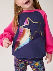 Little Bird by Jools Oliver Pink Colorful Sweatshirt and Leggings Set - Image 3 of 8