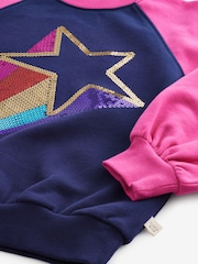 Little Bird by Jools Oliver Pink Colorful Sweatshirt and Leggings Set - Image 7 of 8