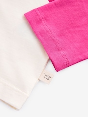 Little Bird by Jools Oliver Pink 100% Cotton Long Sleeved T-Shirt - Image 4 of 4