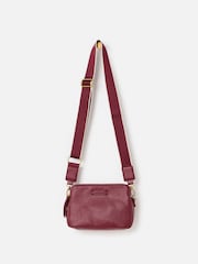 Oliver Bonas Red Isla Burgundy Cross-Body Bag - Image 2 of 6