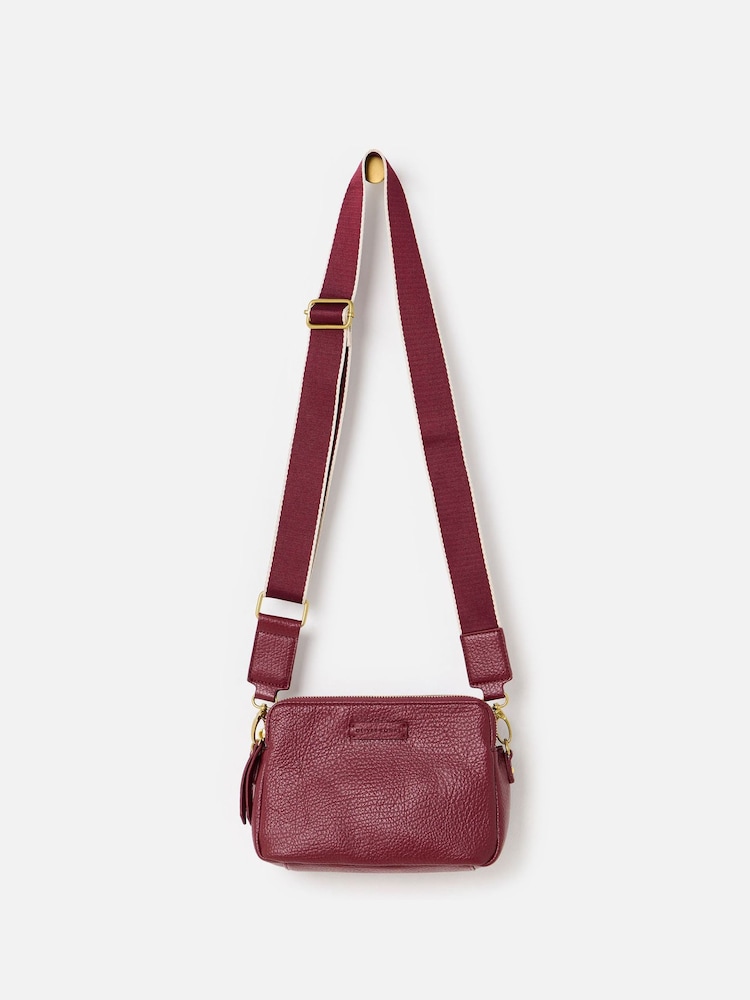 Oliver Bonas Red Isla Burgundy Cross-Body Bag - Image 2 of 6 Oliver Bonas Red Isla Burgundy Cross-Body Bag - Image 2 of 6