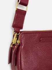 Oliver Bonas Red Isla Burgundy Cross-Body Bag - Image 5 of 6