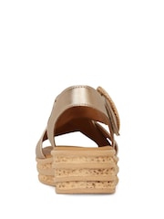 Gabor Gold Auckland Wedge Heeled Sandals - Image 3 of 5