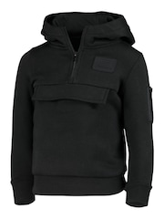 Fanatics Formula 1 Mono 1/4th Black Zip Hoodie Kids - Image 2 of 3