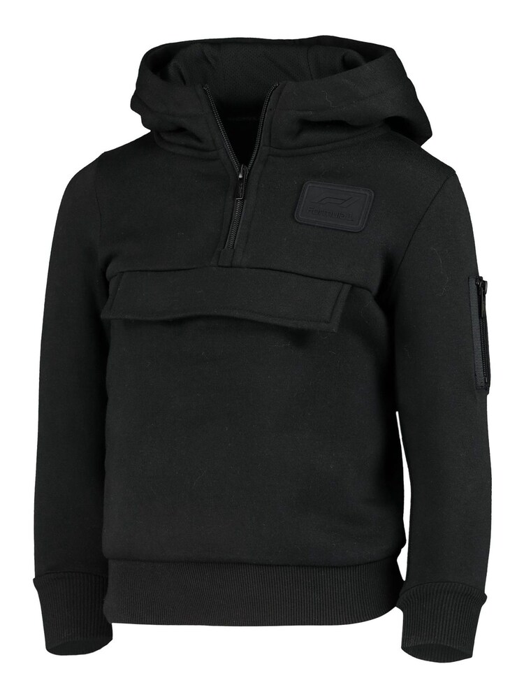 Fanatics Formula 1 Mono 1/4th Black Zip Hoodie Kids - Image 2 of 3