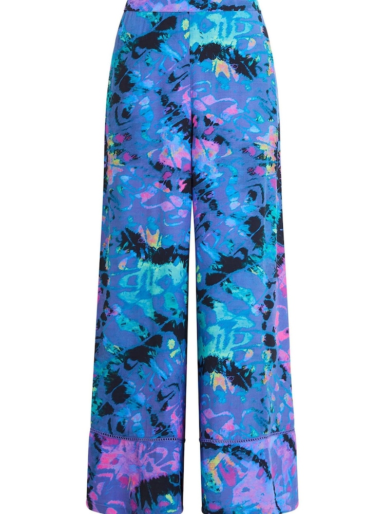 French Connection Blue Gabriel Laded Trousers - Image 1 of 1