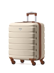 Flight Knight 56x45x25cm EasyJet Overhead 4 Wheel ABS Hard Case Cabin Carry On Hand Luggage - Image 1 of 7