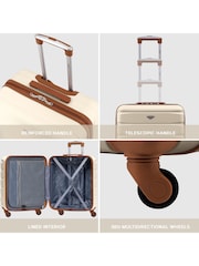 Flight Knight 56x45x25cm EasyJet Overhead 4 Wheel ABS Hard Case Cabin Carry On Hand Luggage - Image 7 of 7