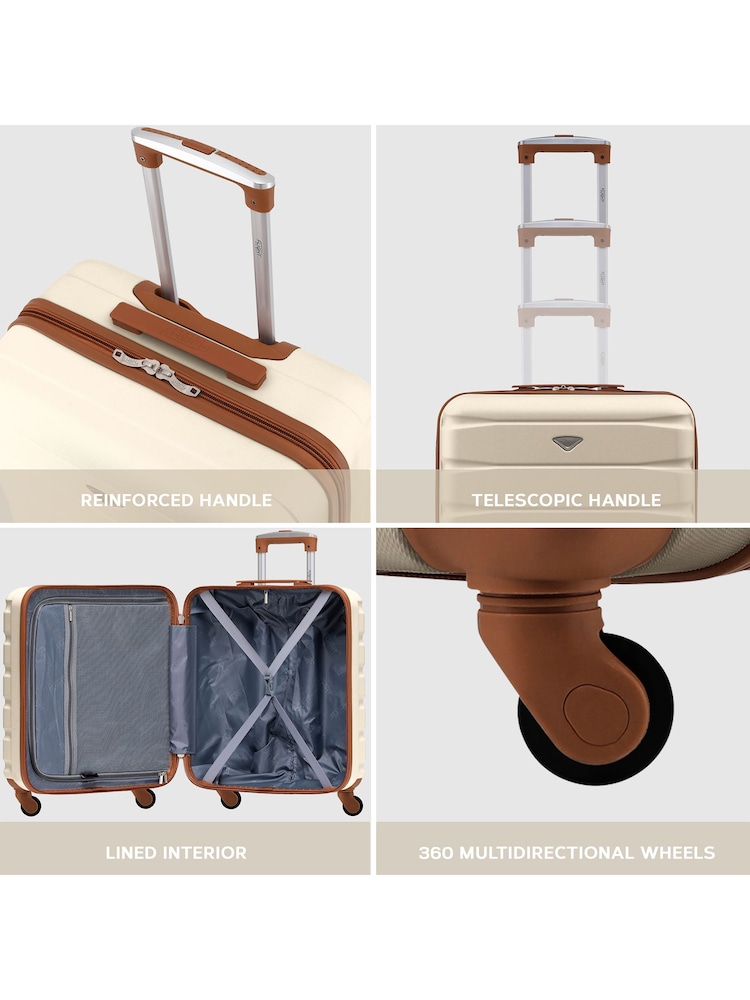 Flight Knight 56x45x25cm EasyJet Overhead 4 Wheel ABS Hard Case Cabin Carry On Hand Luggage - Image 7 of 7